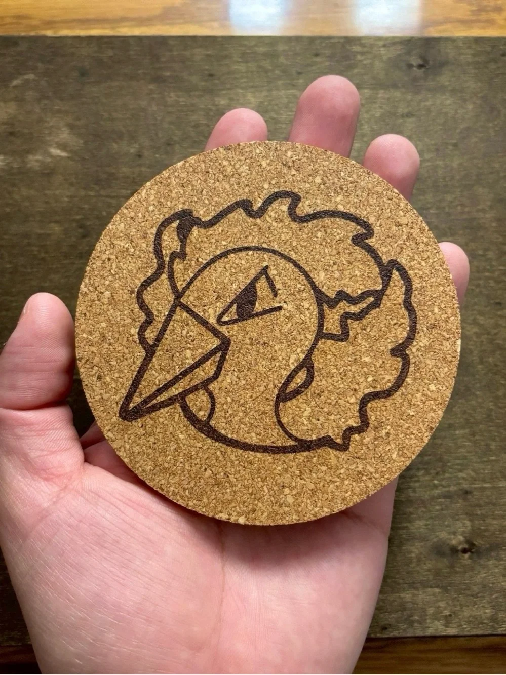 Pokemon Legendary Birds Faces Laser Engraved Cork Coasters Lot of 3